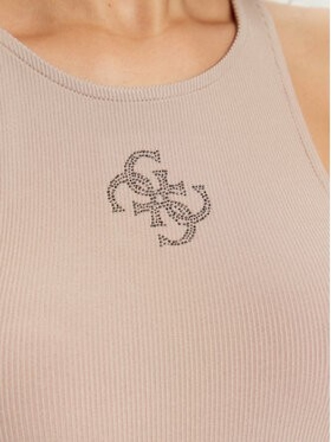 Guess Top W4RP43 KAZH2 Beżowy Slim Fit
