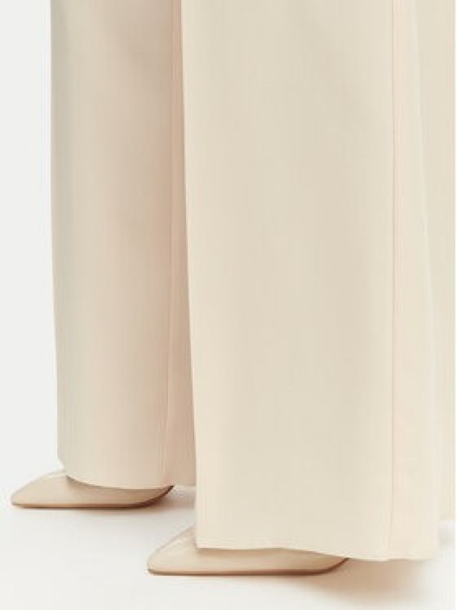 Marella Spodnie materiałowe Stampa 2613131032 Beżowy Straight Fit