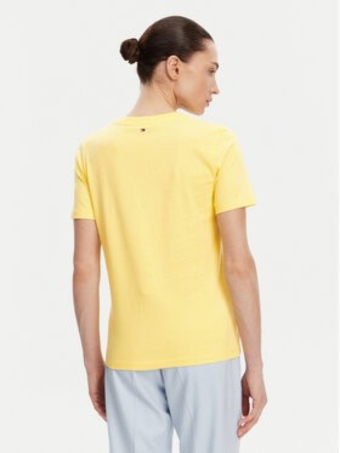 Tommy Hilfiger T-Shirt WW0WW45522 Żółty Regular Fit