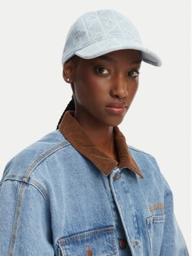 Calvin Klein Czapka z daszkiem Aop Jacquard Denim Bb Cap LV04F5069G Niebieski