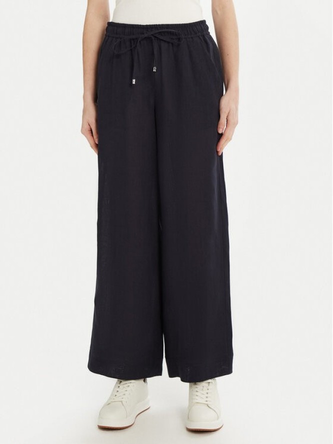 Marella Spodnie materiałowe Mattino 2513131084 Granatowy Wide Leg