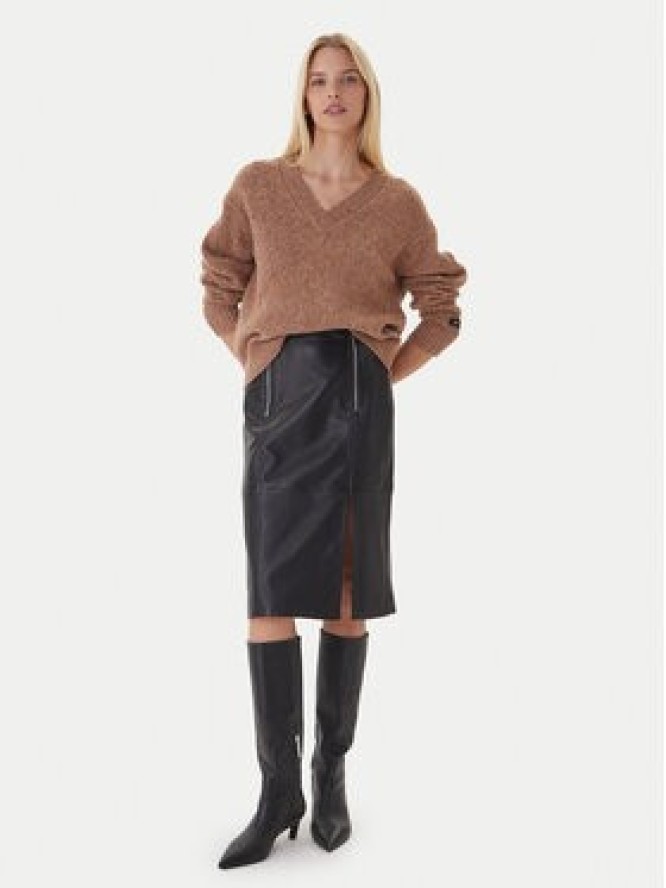 Calvin Klein Jeans Sweter Chunky LV044D328G Brązowy Regular Fit