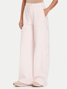 Guess Spodnie dresowe V5BB12 KCX22 Różowy Wide Leg