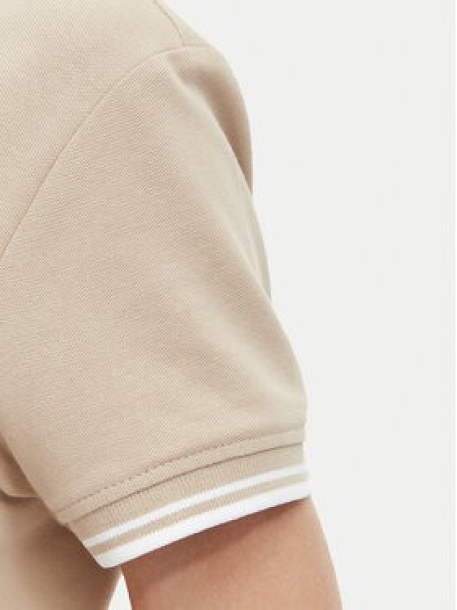 Beverly Hills Polo Club Polo P-SS26W-P0300 Beżowy Regular Fit