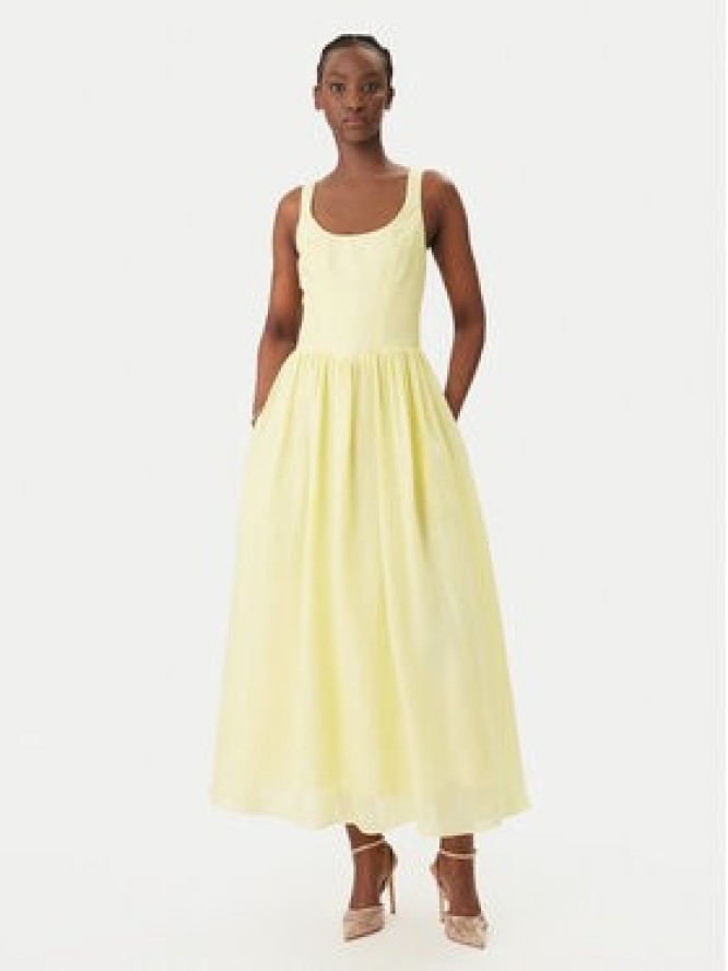 Bardot Sukienka koktajlowa Lawrence Scoop Neck 60309DB Żółty Regular Fit