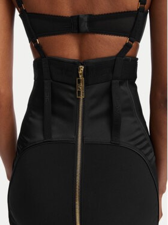 Elisabetta Franchi Sukienka koktajlowa AB-881-62E2-V660 Czarny Slim Fit