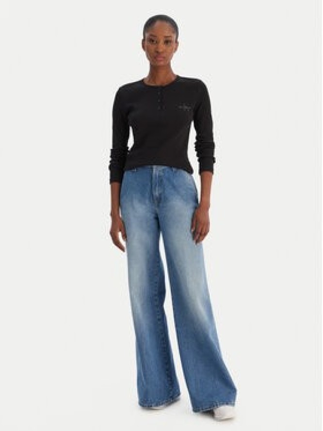 Calvin Klein Jeans Bluzka LV047E201G Czarny Regular Fit