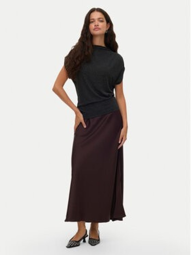 Vero Moda Spódnica midi Elena 10337459 Brązowy Regular Fit