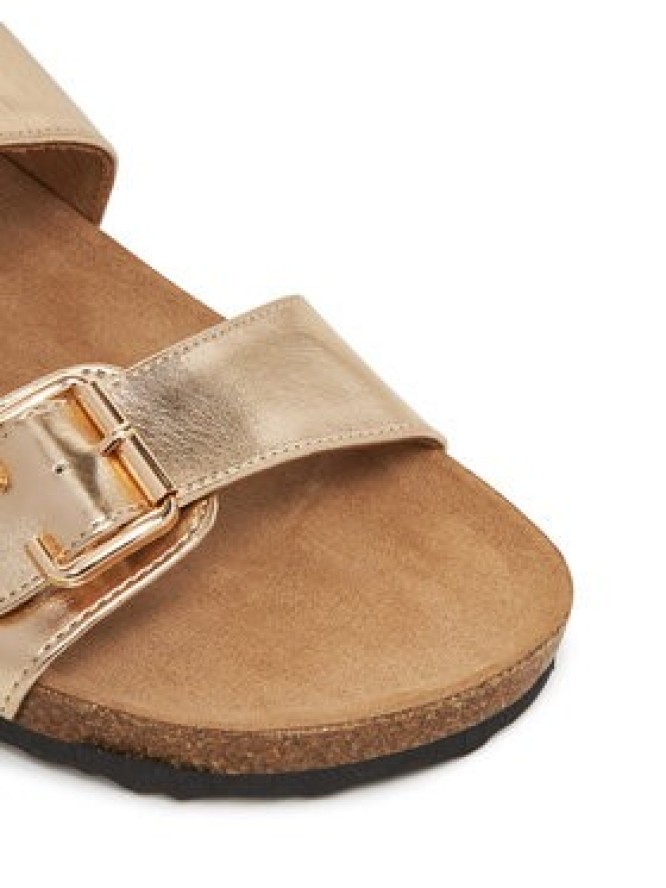 ONLY Shoes Klapki Onlmaxi-13 Pu Strap Buckle 15331392 Złoty