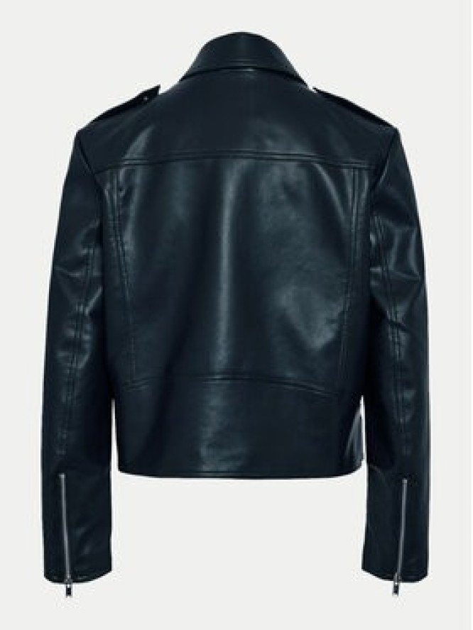 Noisy May Kurtka z imitacji skóry Rocket 27032993 Czarny Regular Fit