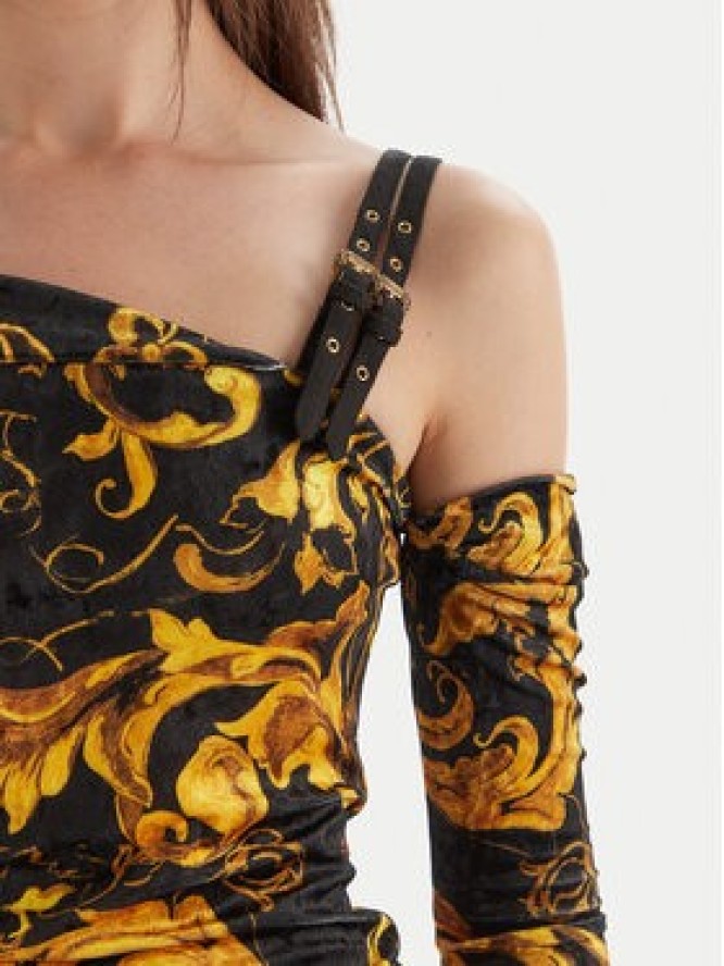 Versace Jeans Couture Sukienka koktajlowa 79HAO974 JS508 Czarny Slim Fit