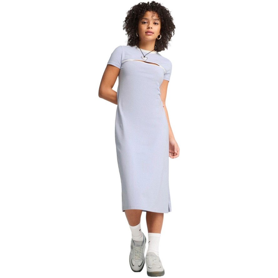 Sukienka damskie Puma Wardrobe Ess Midi Cut out Dress