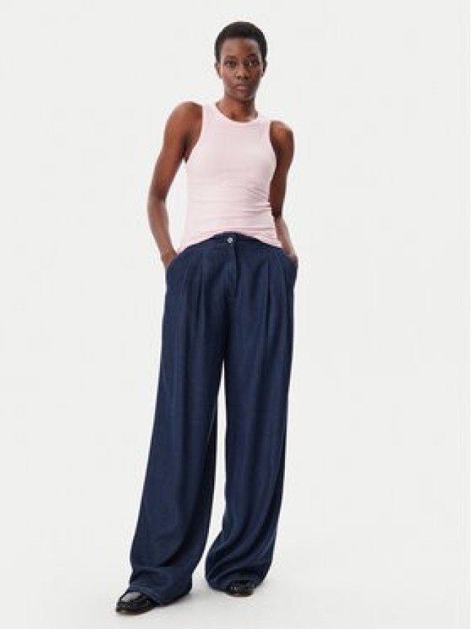 Tommy Hilfiger Top WW0WW38635 Różowy Slim Fit