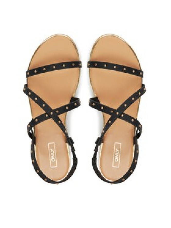 ONLY Shoes Sandały Onlmari-4 Pu Studs 15342339 Czarny