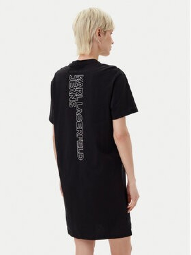 Karl Lagerfeld Jeans Sukienka codzienna A2W13036 Czarny Regular Fit