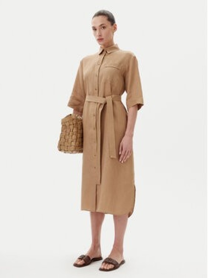 Max Mara Leisure Sukienka koszulowa Salute 2516221028 Brązowy Regular Fit