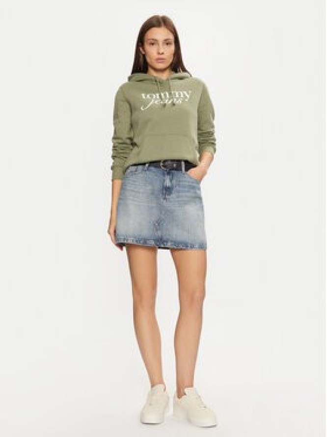 Tommy Jeans Bluza DW0DW20170 Zielony Regular Fit