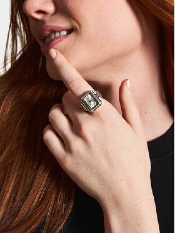 Fossil Zegarek Watch Ring ES5344 Srebrny