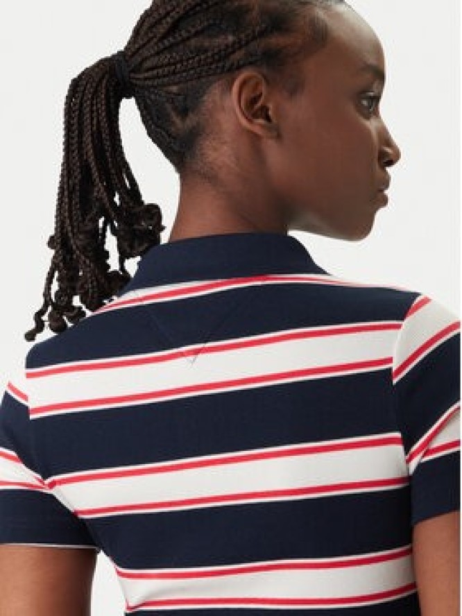 Tommy Jeans Polo DW0DW22327 Granatowy Slim Fit