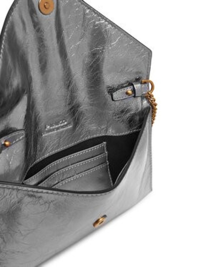 PINKO Torebka Flat Purse Mini AI 25-26 PCPL 105347 A2OT Srebrny