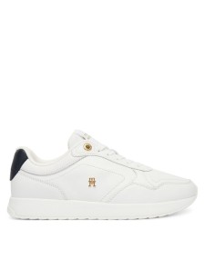 Tommy Hilfiger Sneakersy Corporate Mix Mat Runner FW0FW09318 Biały