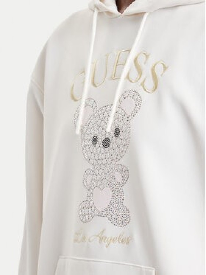 Guess Bluza V6BQ28 K9361 Kremowy Oversize
