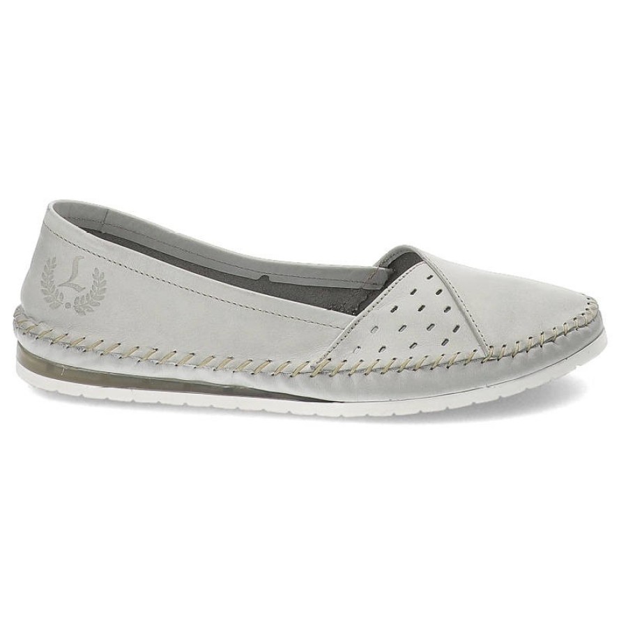 Szare Mokasyny Lemar Wygodne Buty Damskie