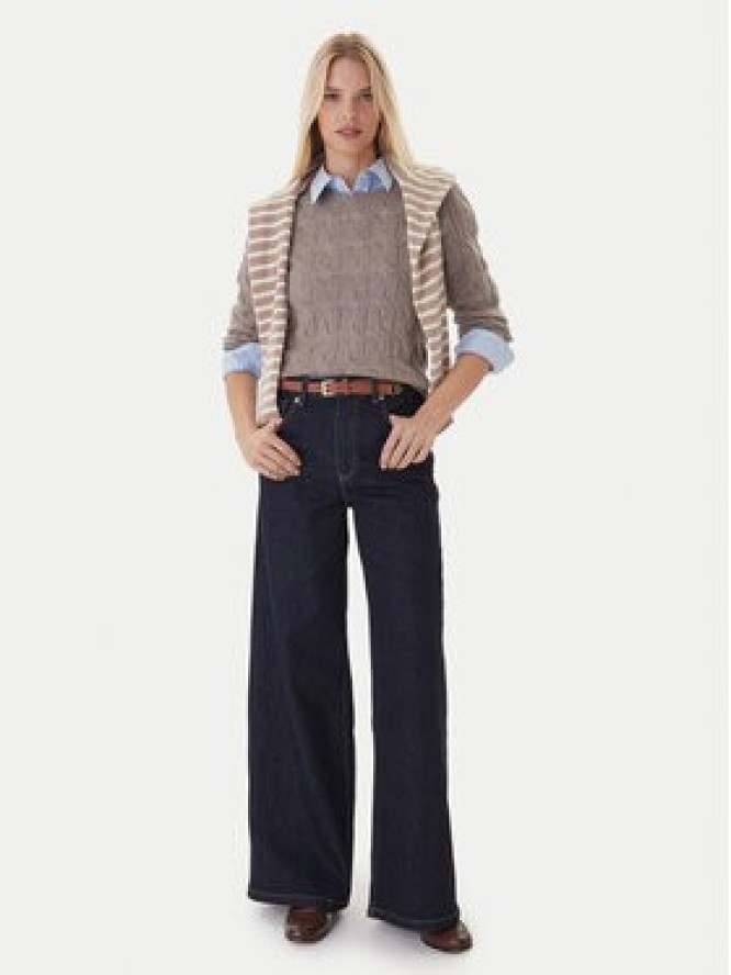 Tommy Hilfiger Sweter WW0WW43586 Beżowy Regular Fit