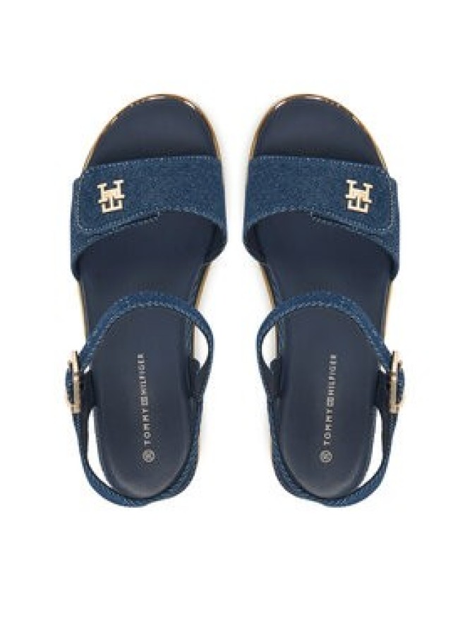 Tommy Hilfiger Sandały T3A2-33788-1828 S Granatowy