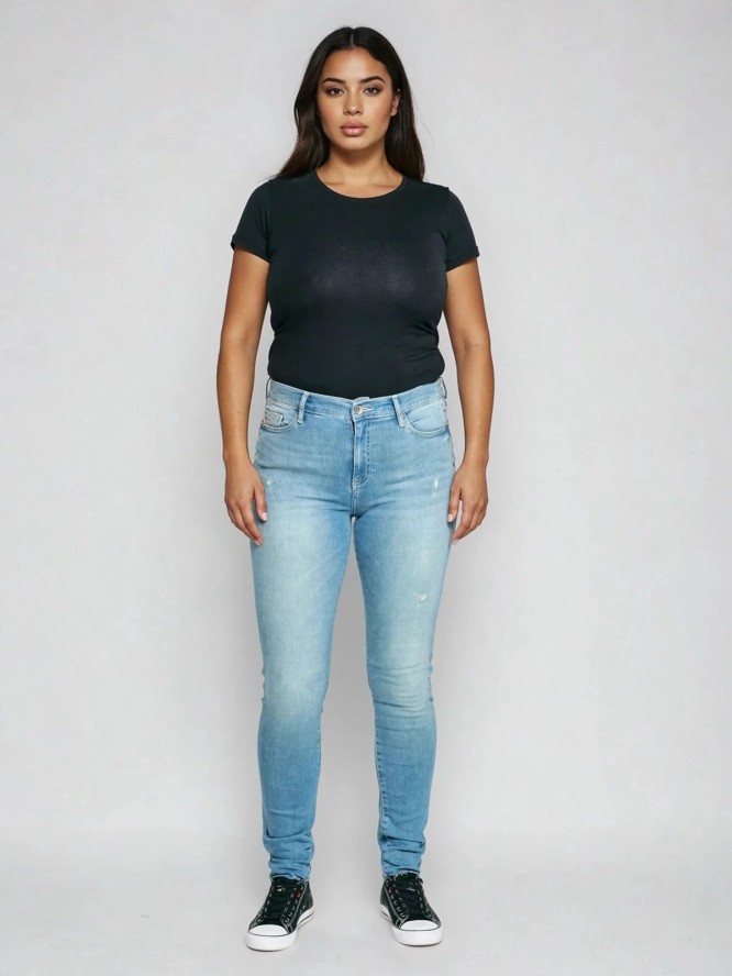 Jeansy damskie skinny niebieskie Adela 172