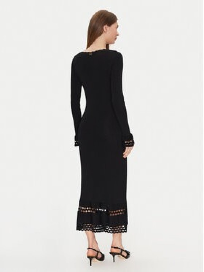 TWINSET Sukienka dzianinowa 251TP3050 Czarny Slim Fit