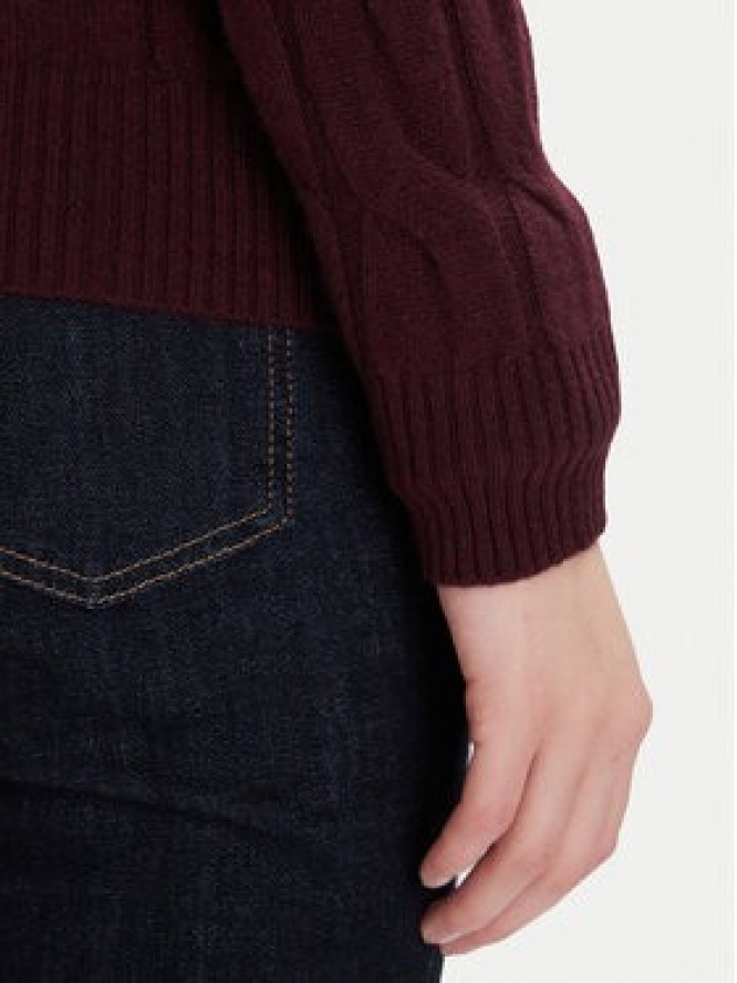 Tommy Hilfiger Sweter WW0WW43586 Bordowy Regular Fit