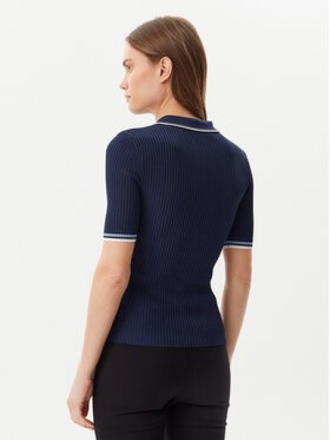 Guess Sweter W5GR37 Z3L10 Granatowy Regular Fit