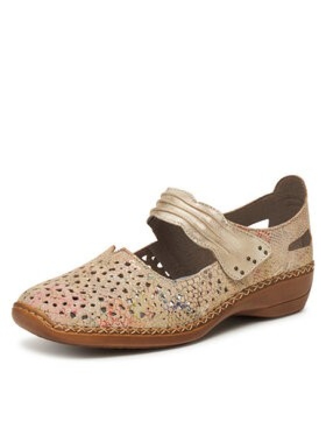 Rieker Półbuty 41399-92 Beżowy