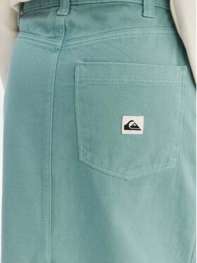 Quiksilver Spódnica jeansowa Mason EQWWK03027 Turkusowy Regular Fit