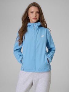 4F Kurtka softshell wiatroodporna membrana 5000 damska - niebieska L