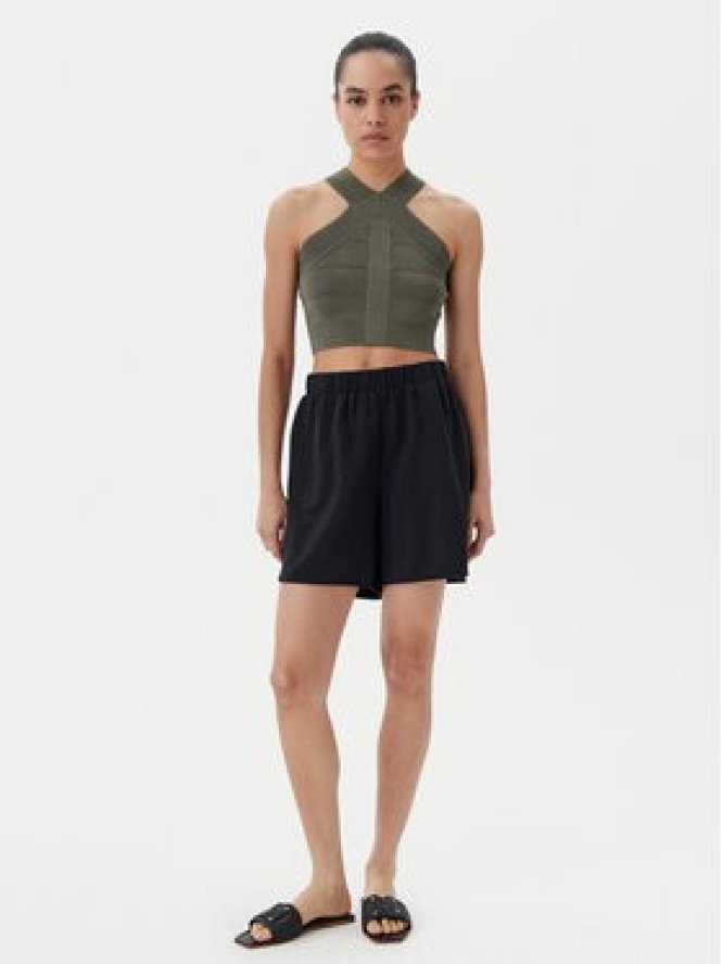 Liu Jo Szorty materiałowe TA5227 J4869 Czarny Relaxed Fit