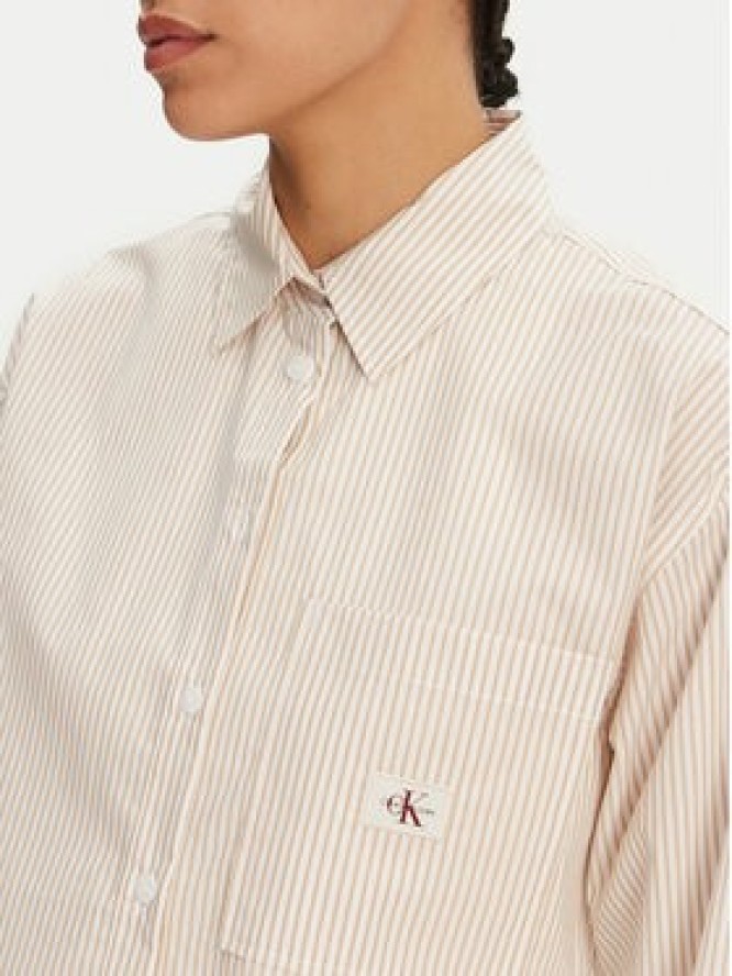 Calvin Klein Jeans Koszula J20J225078 Beżowy Regular Fit