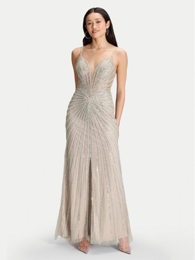 Hey Kyla Sukienka wieczorowa 5AK024HK Srebrny Regular Fit