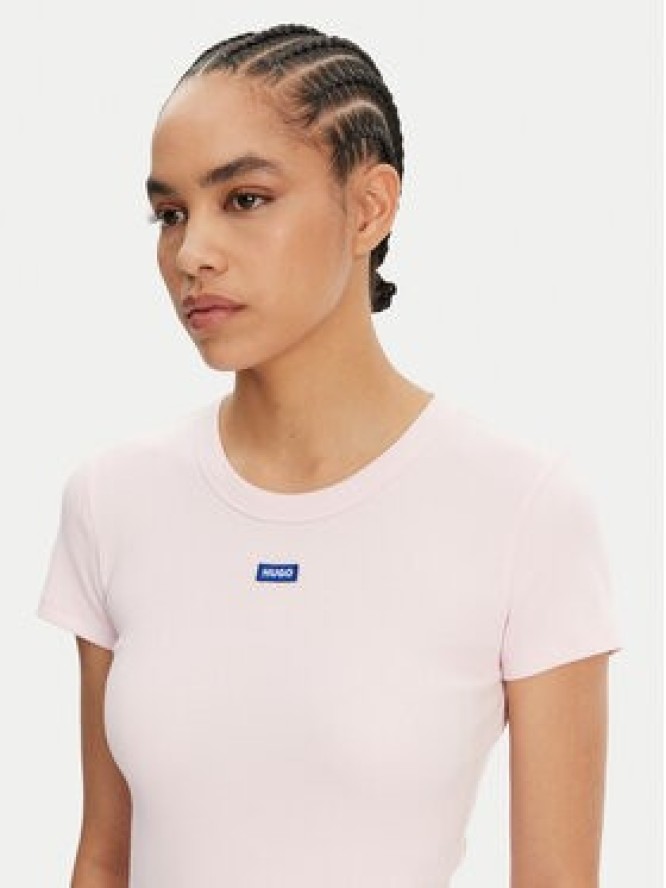 HUGO T-Shirt Easy 50523924 Różowy Slim Fit