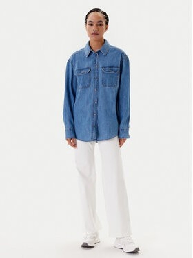 Tommy Jeans Koszula jeansowa DW0DW21073 Niebieski Relaxed Fit