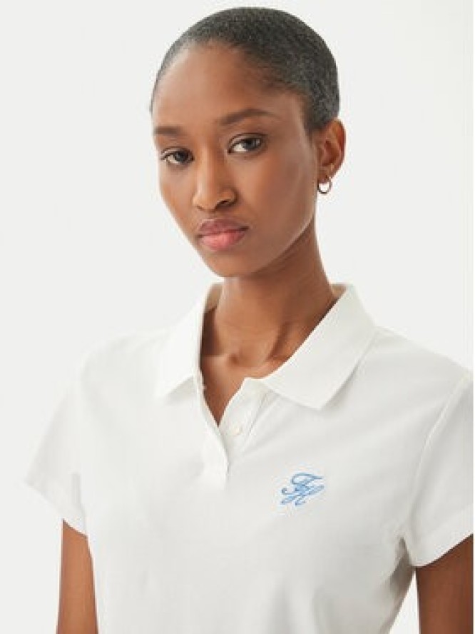 Tommy Hilfiger Polo 1985 Logo WW0WW49259 Biały Slim Fit