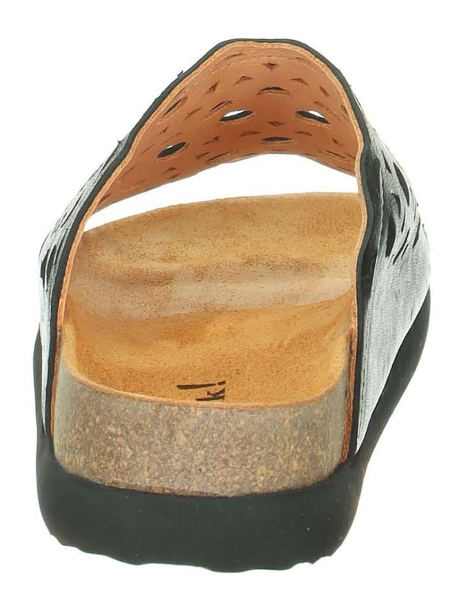 Think! Skórzane klapki w kolorze czarnym rozmiar: 40