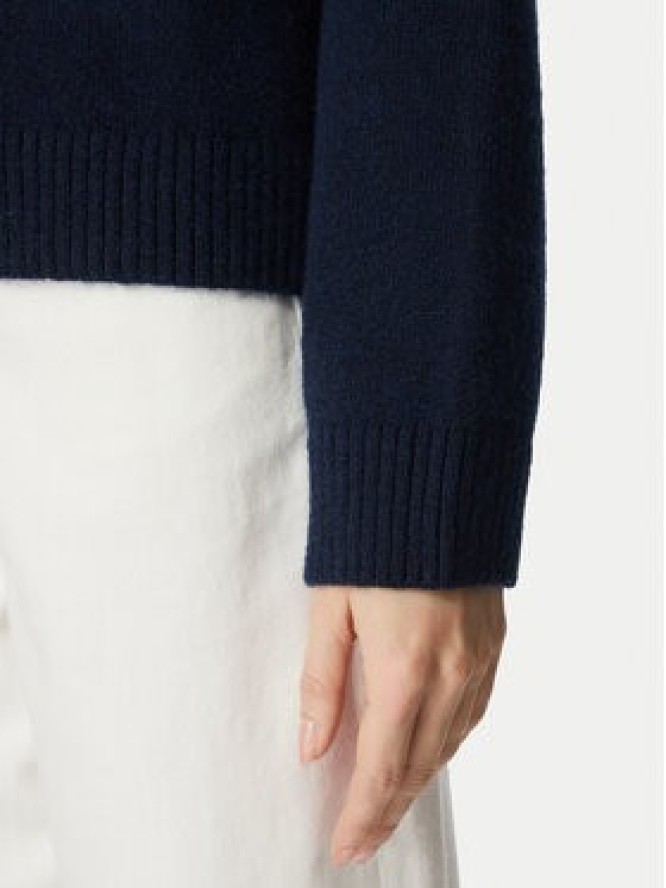 Tommy Jeans Sweter Fluffy Badge DW0DW23831 Granatowy Regular Fit