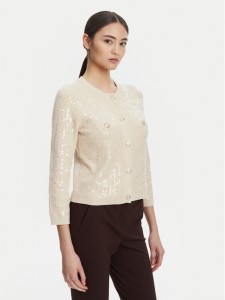 Marella Kardigan Siena1 2523346094 Écru Regular Fit