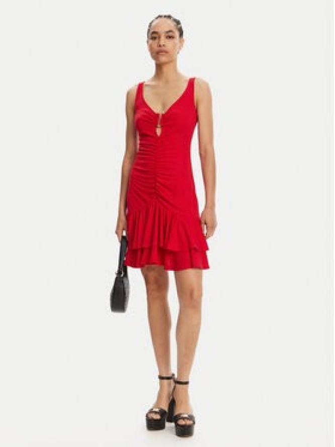 Just Cavalli Sukienka codzienna 78PAO907 Czerwony Slim Fit