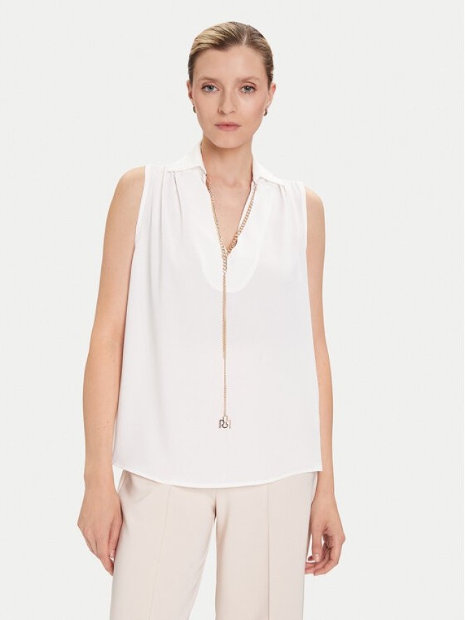 Rinascimento Bluzka CFC0125726003 Biały Regular Fit