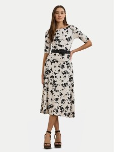 LAUREN RALPH LAUREN Sukienka codzienna 250964093001 Biały Regular Fit
