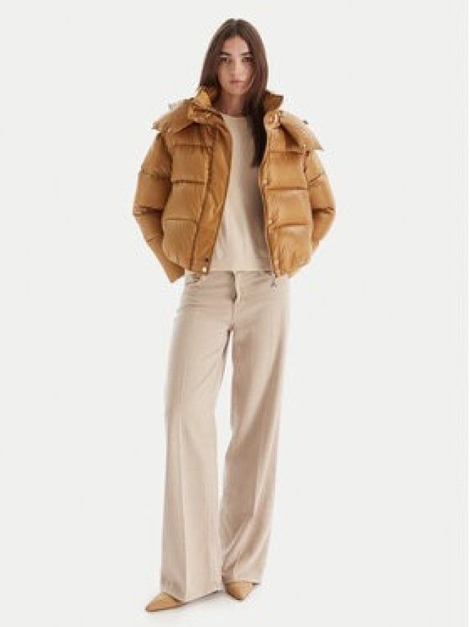 Patrizia Pepe Kurtka puchowa 2O0050/A9M0-B847 Beżowy Regular Fit