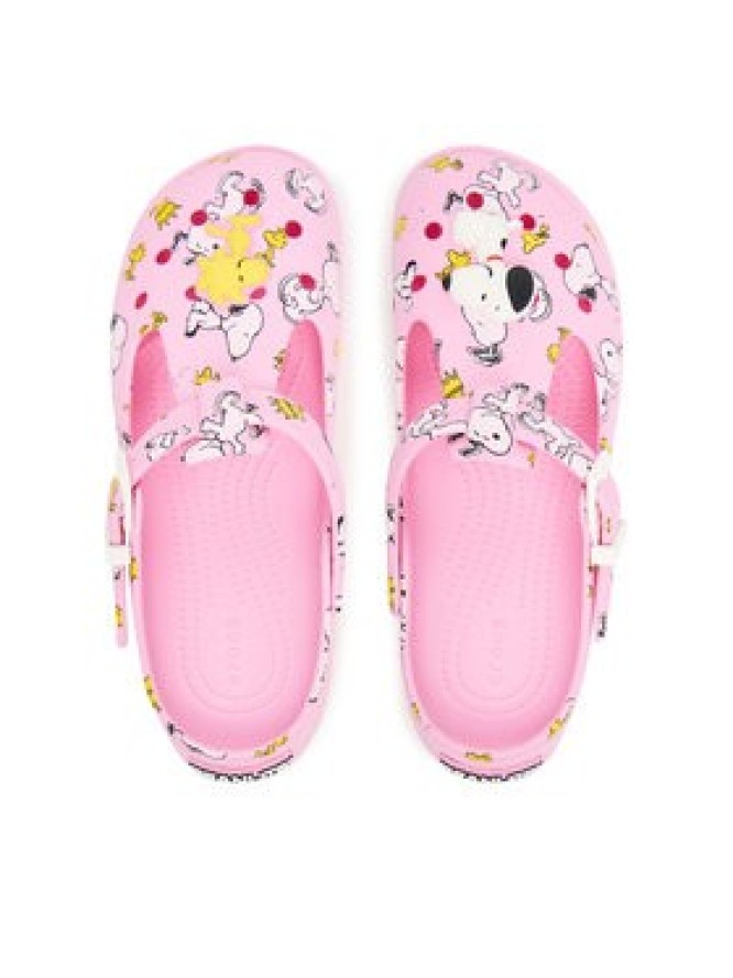 Crocs Klapki Peanuts Mary Jane Clog 211130 Różowy